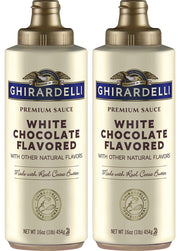 Ghirardelli White Chocolate Sauce 16 oz Squeeze Bottle (Pack of 2)