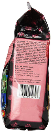 Familia Swiss Crunch Muesli, Clusters with Strawberries & Raspberries, 12-Ounce Bags (Pack of 6)