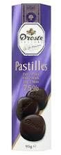 Droste Extra Dark Chocolate Pastilles Tube (Pack of 12)