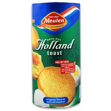 Van Der Meulen Original Holland Toast, Original Rusk, 3.5-Ounce Packages (Pack of 12)