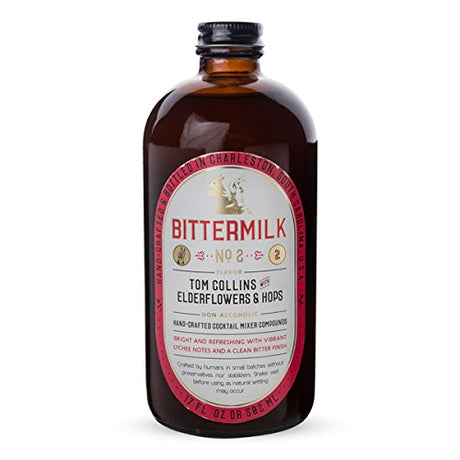 Bittermilk, Mixer No 2 Tom Collins With Elderflowers, 16.9 Fl Oz