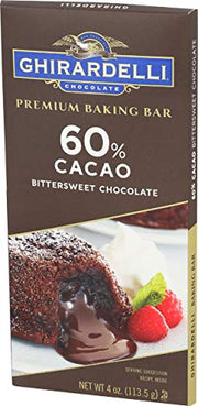 Ghirardelli Premium Baking Bar, 60% Cacao Bittersweet Chocolate, 4 oz