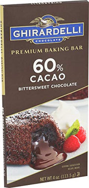 Ghirardelli Premium Baking Bar, 60% Cacao Bittersweet Chocolate, 4 oz