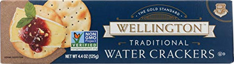 Wellington Traditional Water Crackers, 4.4-Ounces (Pack of 12)