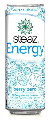 Steaz Energy (Zero Calorie) - Berry, 12 oz | 12 Pack