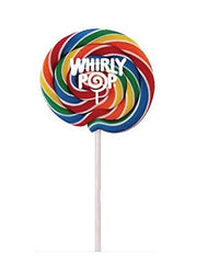 Whirly Pops - Swirled Rainbow Colored Lollipops (6 Count)