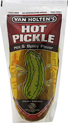 Van Holten's - Pickle-In-A-Pouch Jumbo Hot Pickles - 12 Pack