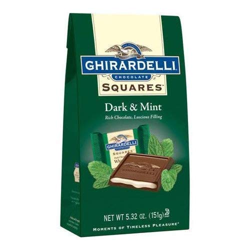 Ghirardelli, Dark Chocolate Mint Filled Squares, 5.32oz [pack of 3]