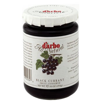 D'arbo Seedless Fine Black Currant Fruit Spread, 16 Oz/454 G