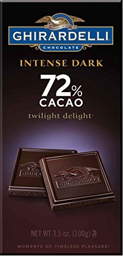 Ghirardelli Intense Dark 72% Cacao Twilight Delight Chocolate Bar, 3.5 Ounce (Pack of 12)