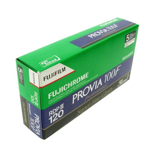 Fujifilm Fujichrome Provia 100F Color Reversal Film ISO 100, 120mm, 5 Roll Pro Pack