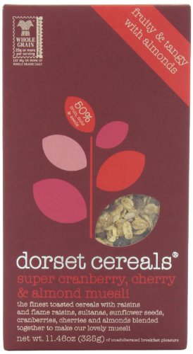 Dorset Cereals Muesli, Super Cranberry, Cherry and Almond, 11.46-Ounce (325g) (Pack of 5)