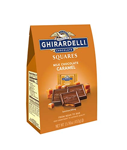 Ghirardelli Milk and Caramel Squares XL Bag, 15.96 Ounce