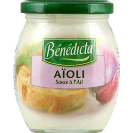 Benedicta Gourmet Creamy Garlic Sauce - Sauce Aioli - 8.8 oz.