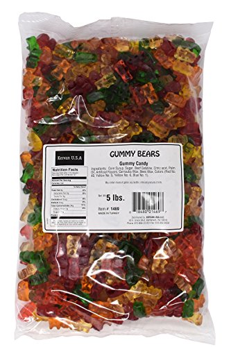 Assorted Gummy Bears Candy - 5 Lbs