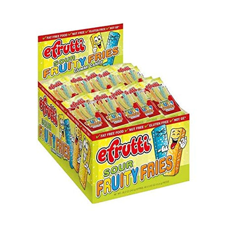 E.frutti Sour Fruity Fries Gummi Candy, 0.55-Ounce (Pack of 48)
