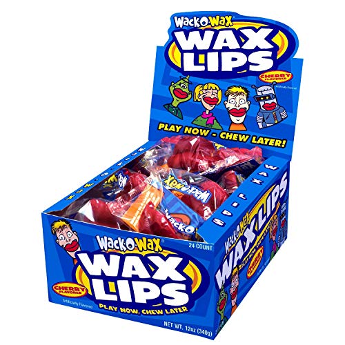 Concord Wack-O-Wax Lips Candy, .5-Ounce Units (Pack of 24)