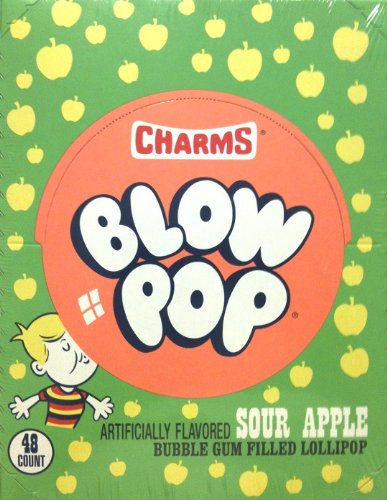 Charms Blow Pop Sour Apple 48CT