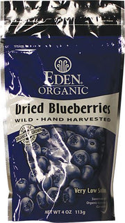 Eden Organic Dried Wild Blueberries, Dried, 4 OZ