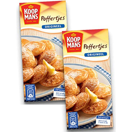 Koopmans Poffertjes Mini Dutch Pancakes Mix - (Multiple Sizes) - Original Pancake Mix, Dutch Holland Import, 14.1 oz. Per Box