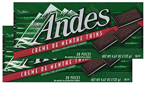 Andes Creme De Menthe Thins - 28 Pieces (Pack of 2)