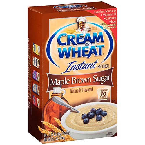 Cream of Wheat, Instant Hot Cereal, Maple Brown Sugar, 1 Box of 10 Packets