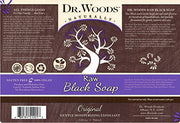 Dr. Woods Raw Black Moisturizing Castile Soap, 16 Ounce