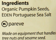 Eden Organic Pumpkin Seeds, Dry Roasted, 4 Oz