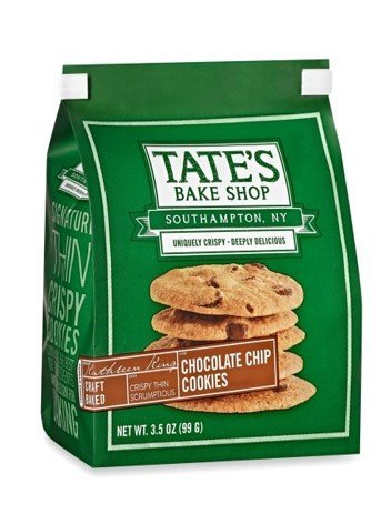 Tate's Bake Shop Chocolate Chip Cookies 3.5oz - Pack of 3.