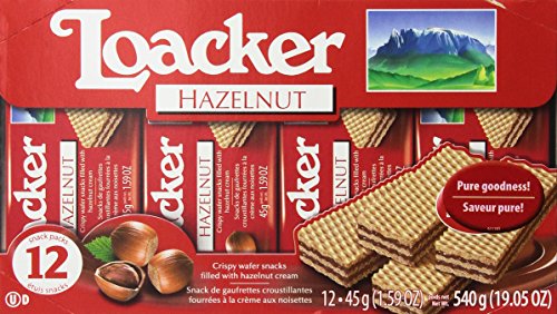 Loacker Hazelnut Classic Wafers (12/1.59oz)