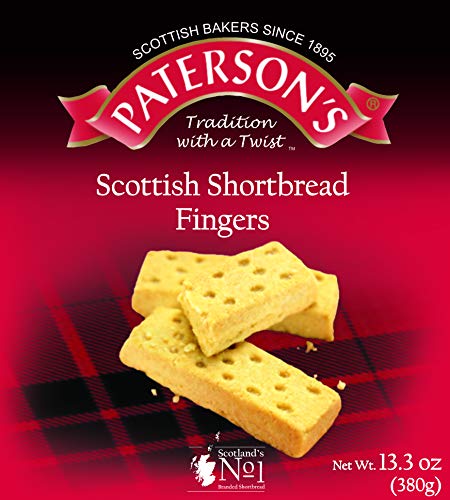 Paterson's Shortbread Fingers 380 g, 13.3 oz, Gourmet Shortbread Cookies, Butter Fingers, Scottish Cookies, Shortbread Cookies from Scotland, Scottish Shortbread Cookies, European Cookies (Pack of 1)