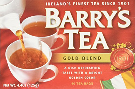 Barrys Tea Gold 40 Bags 125g (4.4oz)