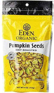 Eden Organic Pumpkin Seeds, Dry Roasted, 4 Oz