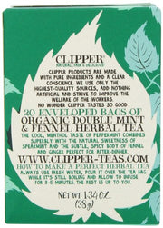 Clipper Fair Trade Organic Tea, 20 Count (Pack of 6)
