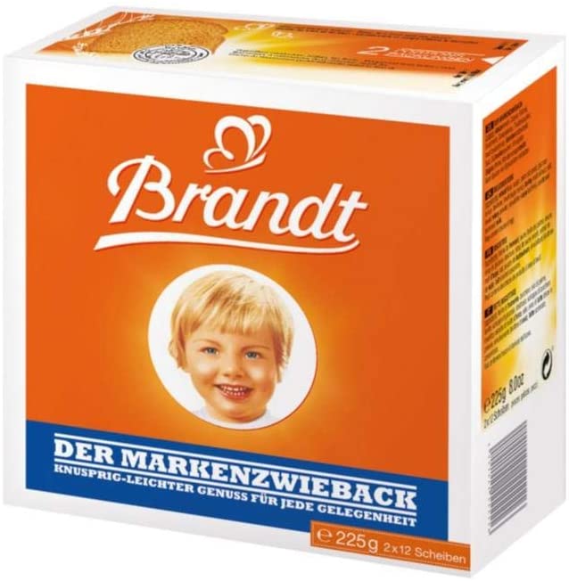Brandt Zwieback Rusk Toast - 8 oz (Pack of 3)