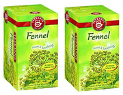 Teekanne Premium Quality Fennel Tea Bags (Pack of 2 Boxes - 40 Bags Total)
