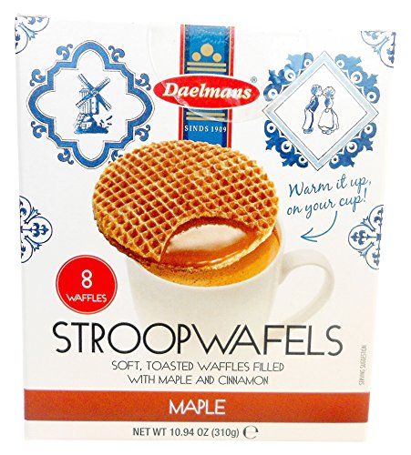 Daelmans Stroopwafels, Maple, 10.94 (8 Count Cube Box)