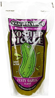 Van Holten's - Pickle-In-A-Pouch Jumbo Kosher Garlic Pickles - 12 Pack