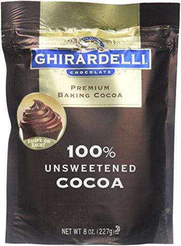 Ghirardelli 100 Percent Unsweetened Premium Baking Cocoa, 8 Ounce -- 6 per case.