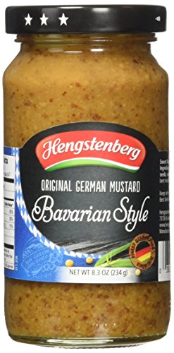 Hengstenberg Bavarian Style Sweet Mustard, 8.3 Ounce (Pack of 6)