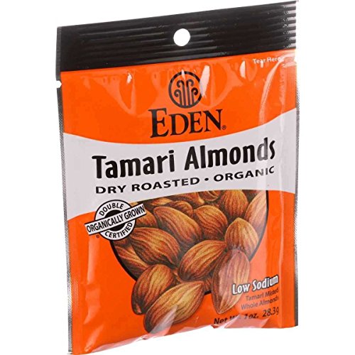 Eden Foods Organic Dry Roasted Tamari Almonds, 1 Ounce - 12 per case.