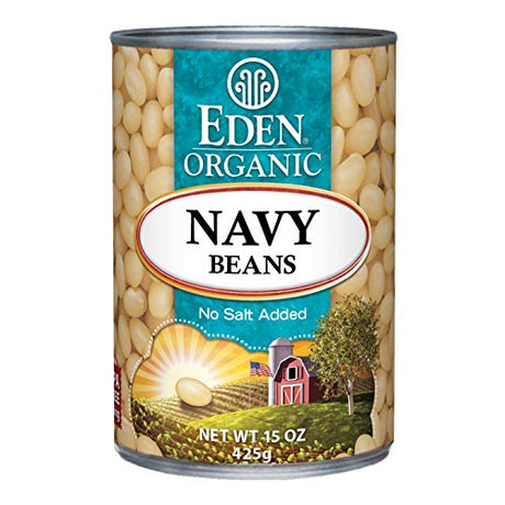 Eden Foods Organic Navy Beans No Salt Added, 15 OZ