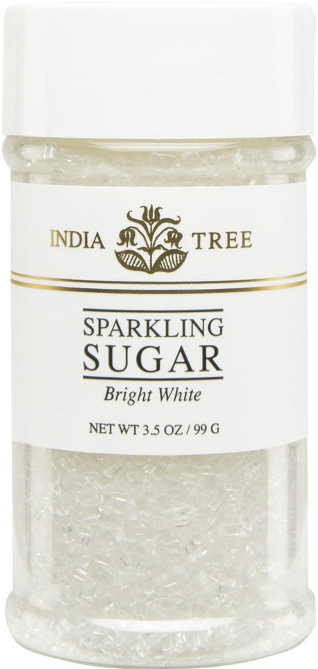 India Tree Bright White Sugar Sprinkles 10213,3.5 OZ