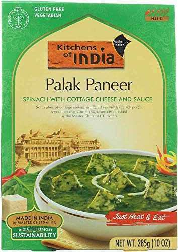 Kitchens Of India Ready-To-Eat Spinach w/ Cottage Cheese - 10 oz - 6 pk