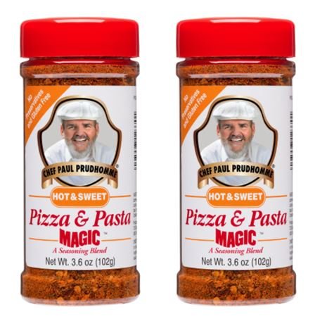 Chef Paul Prudhommes Magic Seasoning Blend Pizza & Pasta 3.6 oz (Pack of 2)