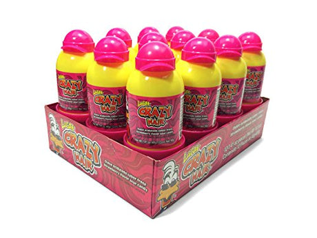 Lucas Crazy Hair Sour Strawberry Twist Fruit Candy, 12-pack