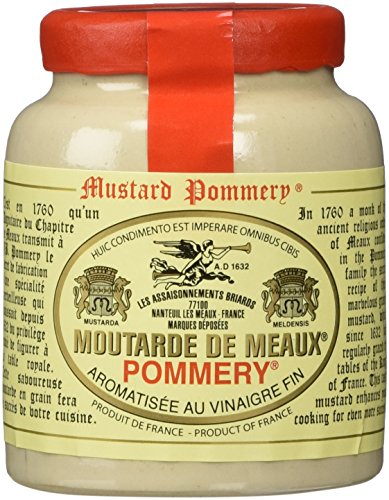 Pommery Mustard Meaux Moutarde in Pottery Crock, 3.5 oz