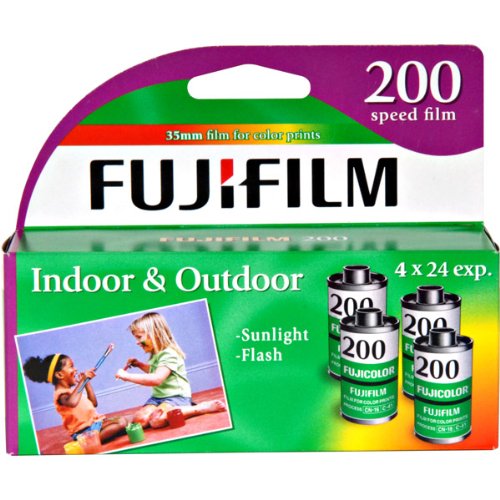 Fujifilm Fujicolor 200 Speed 24 Exposure 35mm Film - 4 Pack (Discontinued by Manufacturer)
