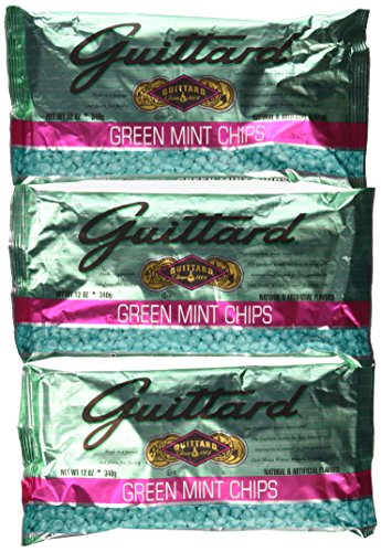 Guittard Green Mint Chips, 12-ounce (Pack of 3)