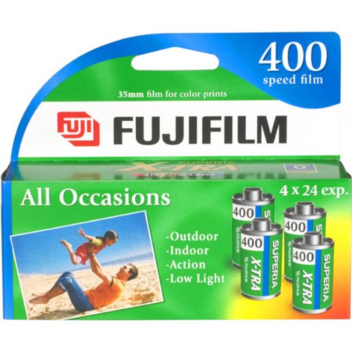Fujifilm Genuine Superia X-TRA ISO 400 35mm Color Film - 24 Exposures, 4 Pack